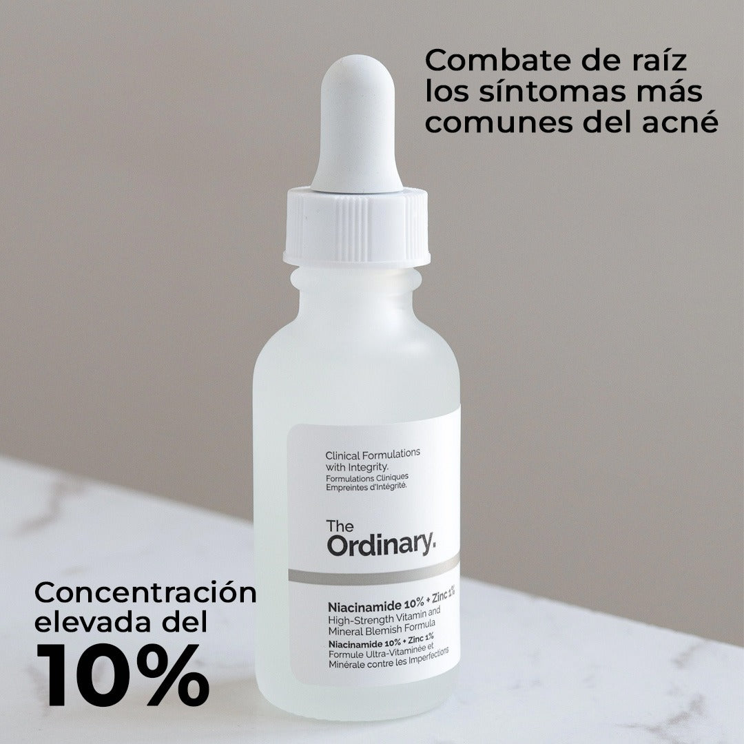 Niacinamida 10% The Ordinary Piel Uniforme y Sin Imperfecciones