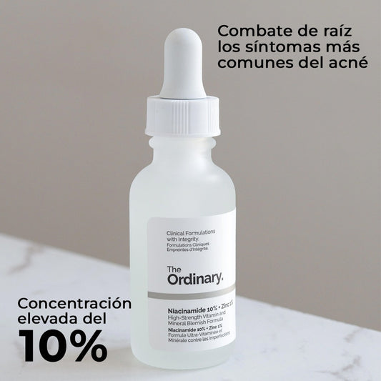 Niacinamida 10% The Ordinary Piel Uniforme y Sin Imperfecciones