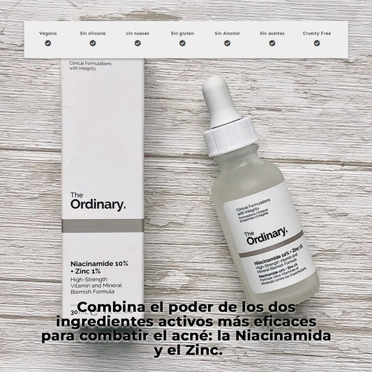 Niacinamida 10% The Ordinary Piel Uniforme y Sin Imperfecciones